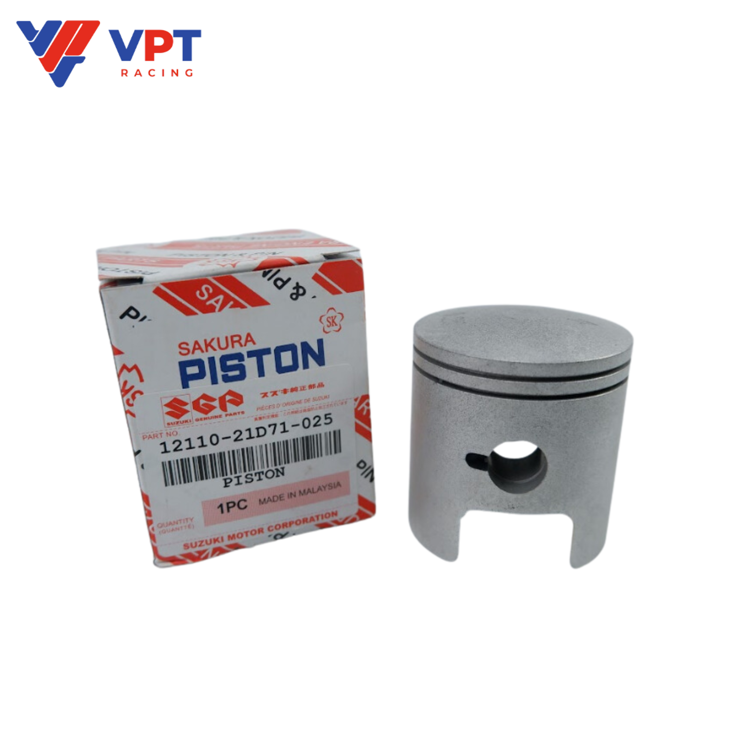 Piston bạc Suzuki RGV 120 / Satria 120 - 0.25 / Sakura