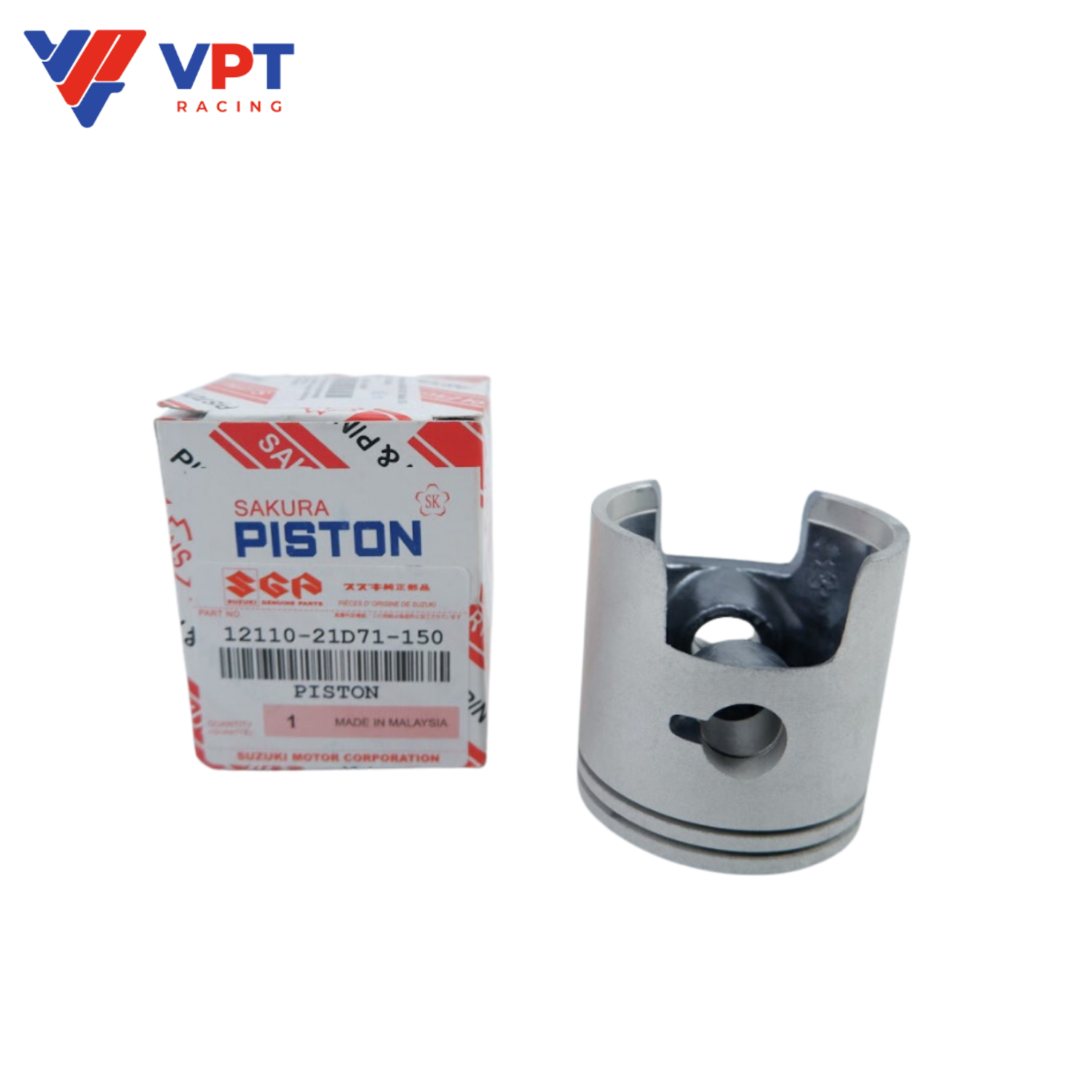 Piston bạc Suzuki RGV 120 / Satria 120 - 1.50 / Sakura