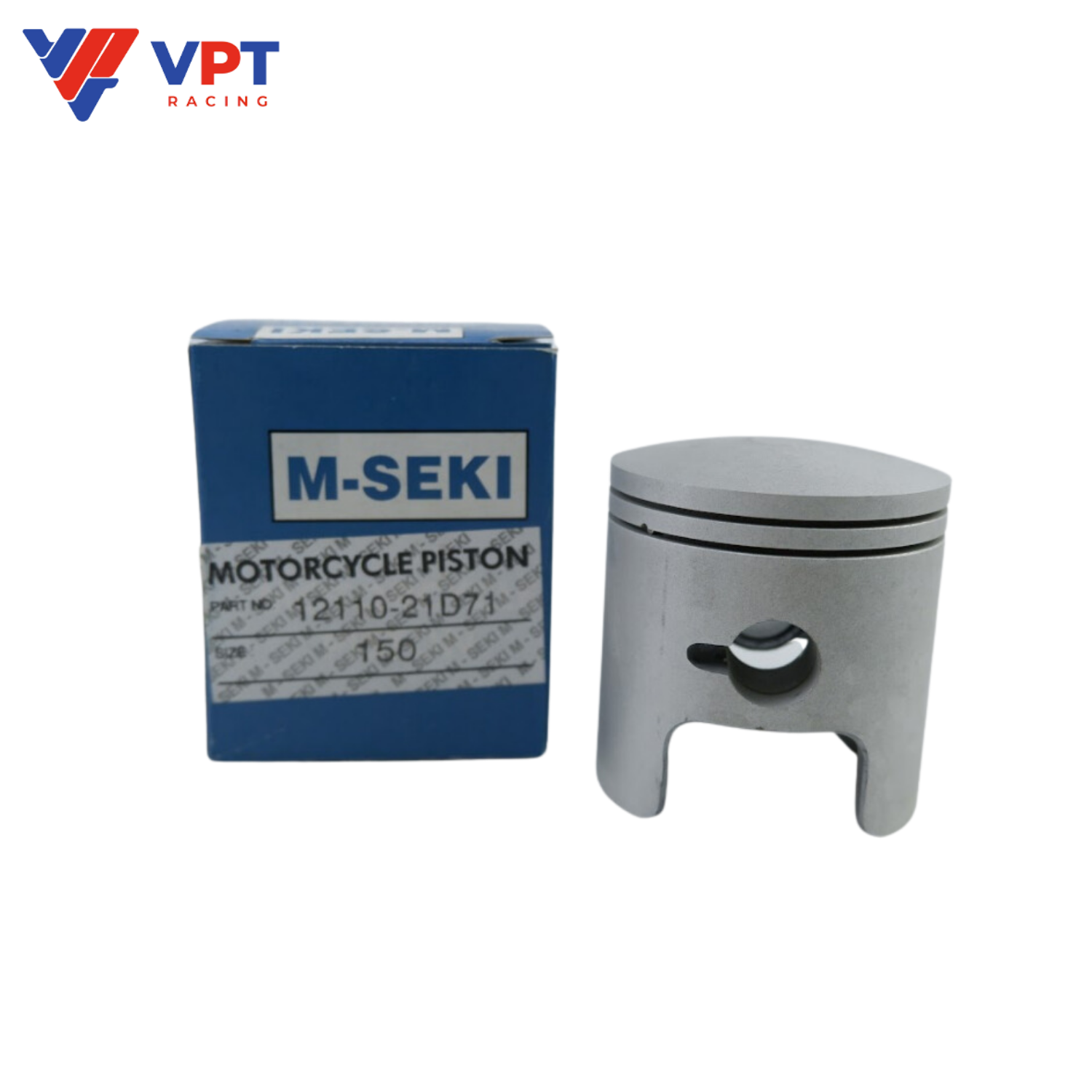 Piston Suzuki RGV 120 / Satria 120-1.25 hộp xanh / Mseki Japan