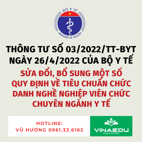 Thông tư số 03/2022/TT-BYT ngày 26/4/2022 của Bộ Y tế