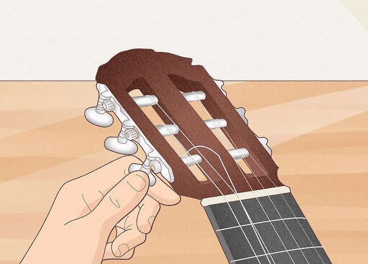 CÁCH THAY DÂY ĐÀN GUITAR CLASSIC 1 CÁCH THAY DÂY CLASSIC