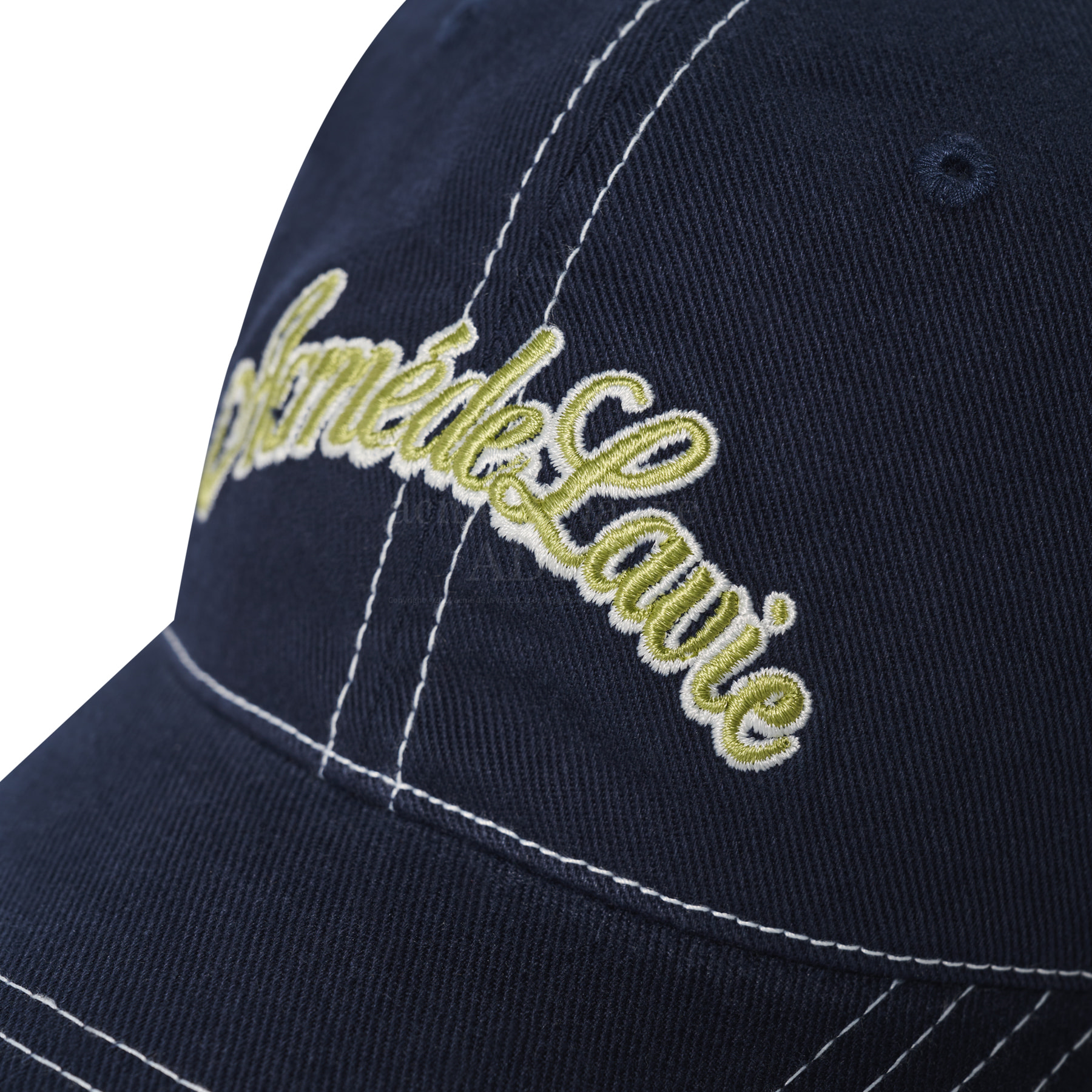 NÓN BÓNG CHÀY THÊU LOGO SCRIPT COLOR XANH NAVY