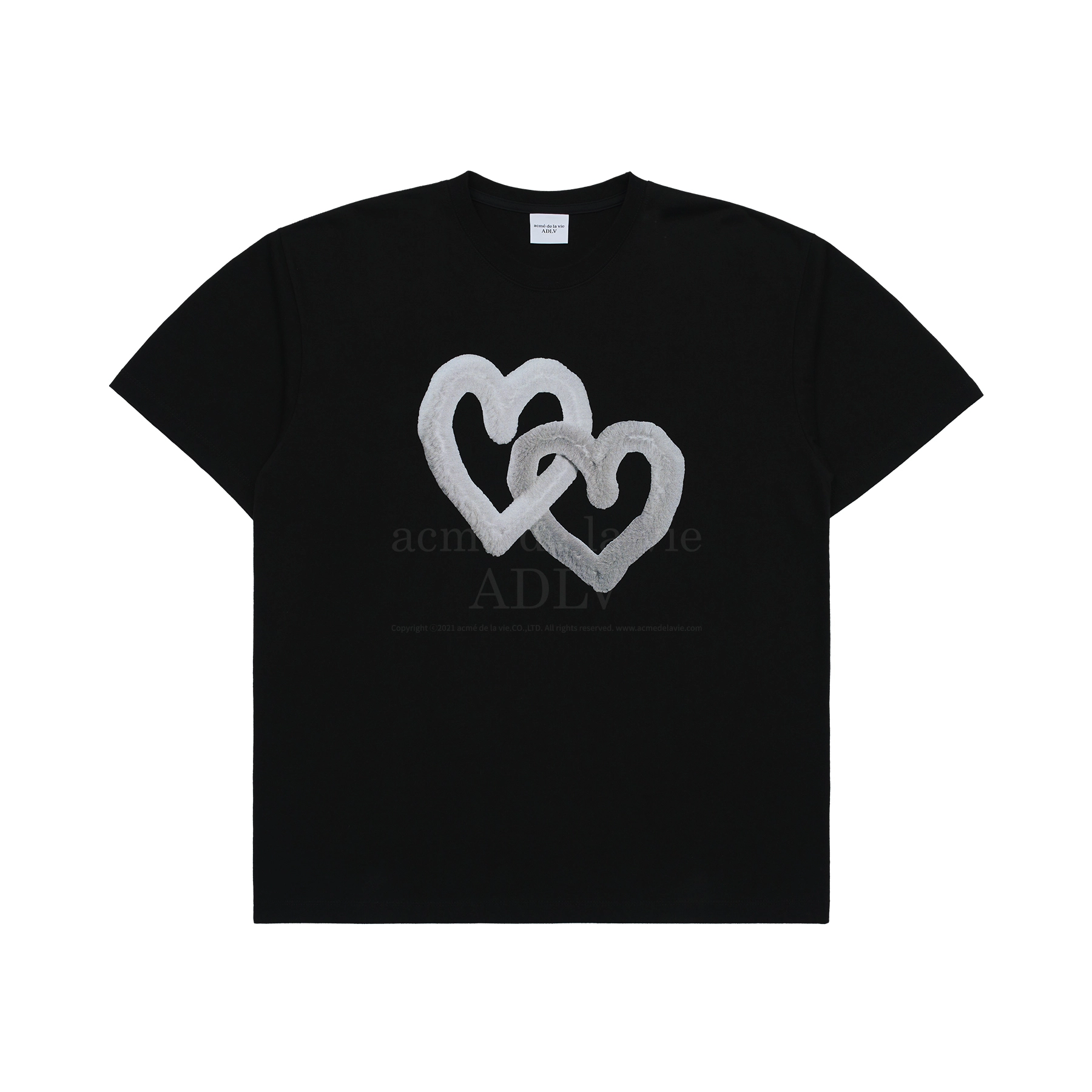 ÁO THUN ADLV FUZZY HEART HỒNG