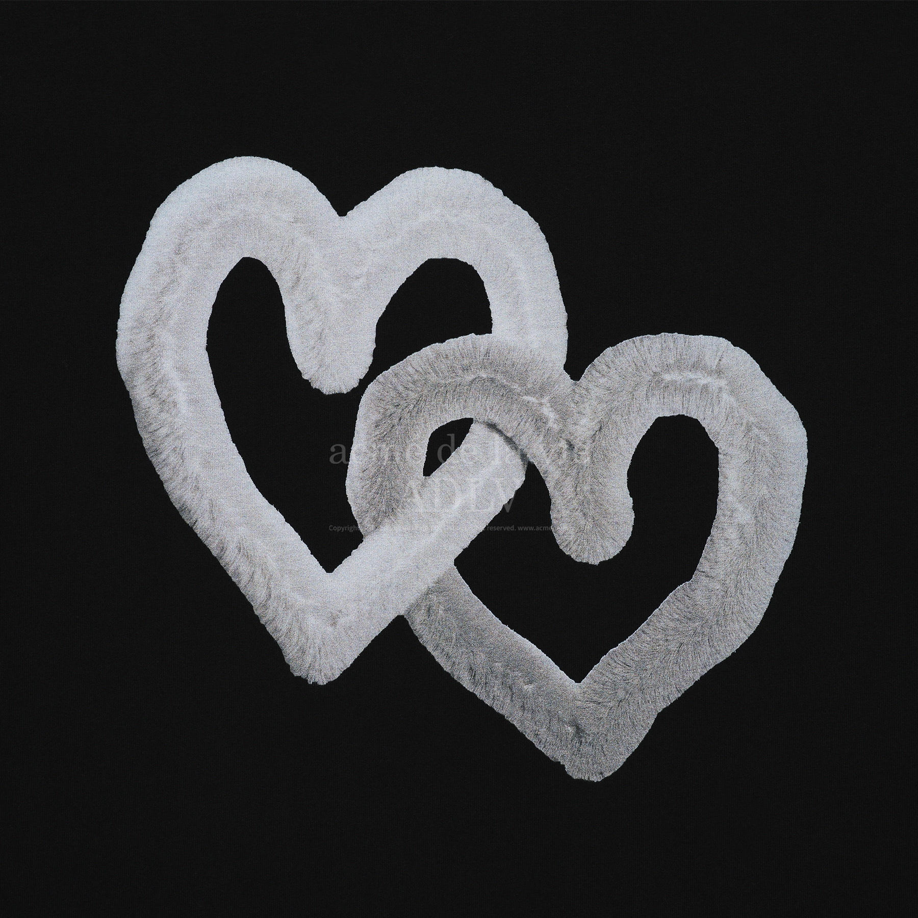 ÁO THUN ADLV FUZZY HEART ĐEN