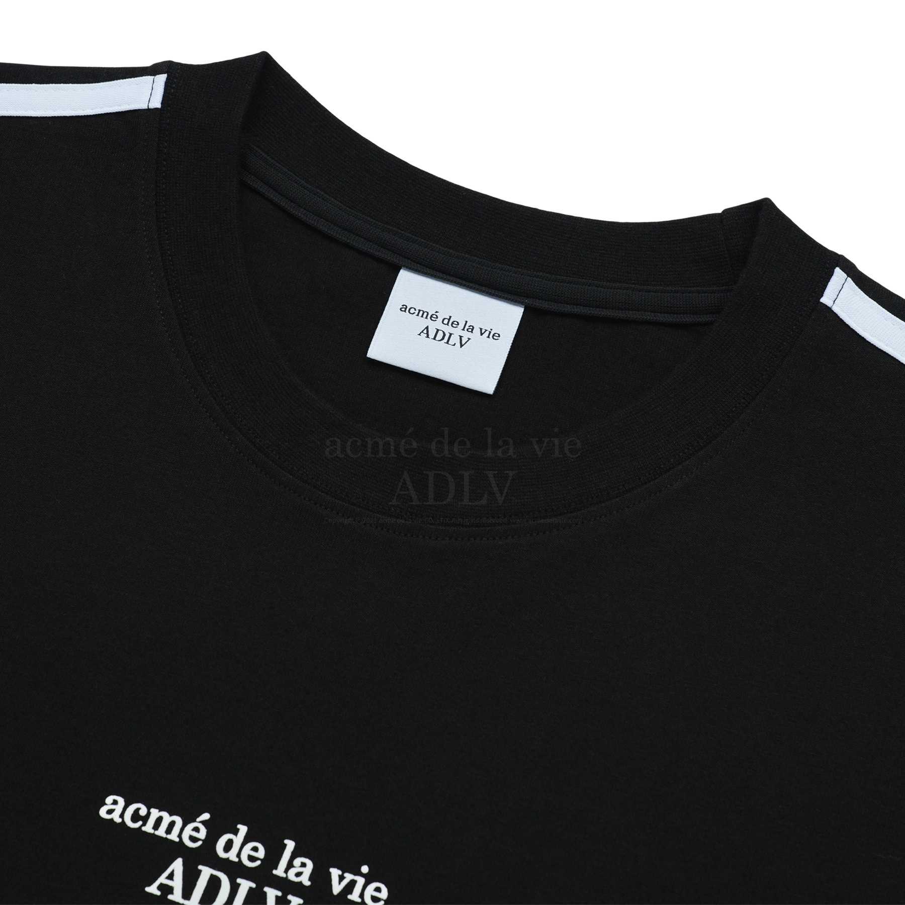 ÁO THUN ADLV BASIC LOGO PRINTING TRACK ĐEN
