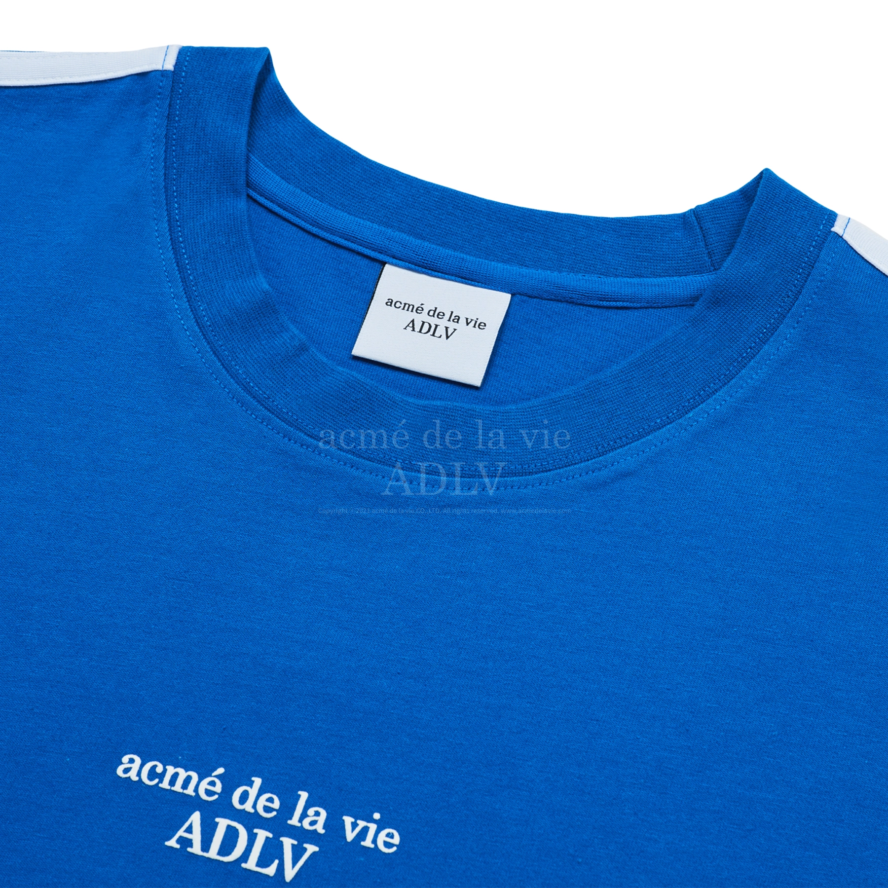 ÁO THUN ADLV BASIC LOGO PRINTING TRACK XANH DƯƠNG