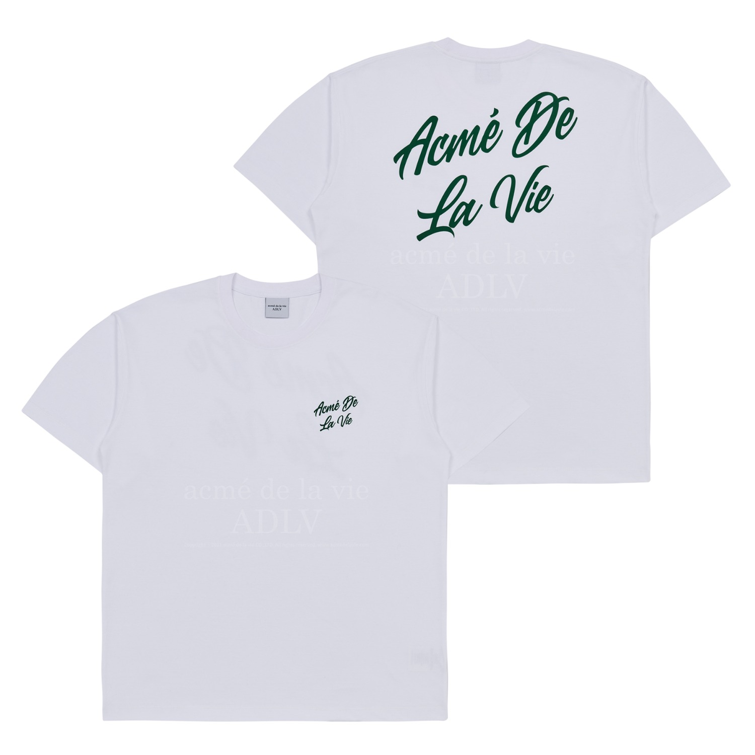 ÁO THUN ADLV IN SCRIPT LOGO TRẮNG