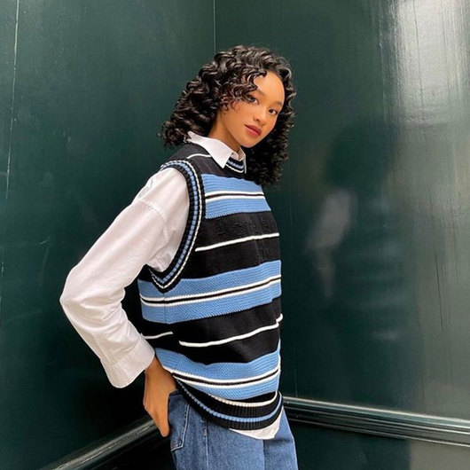 ÁO LEN ADLV KNIT VEST XANH