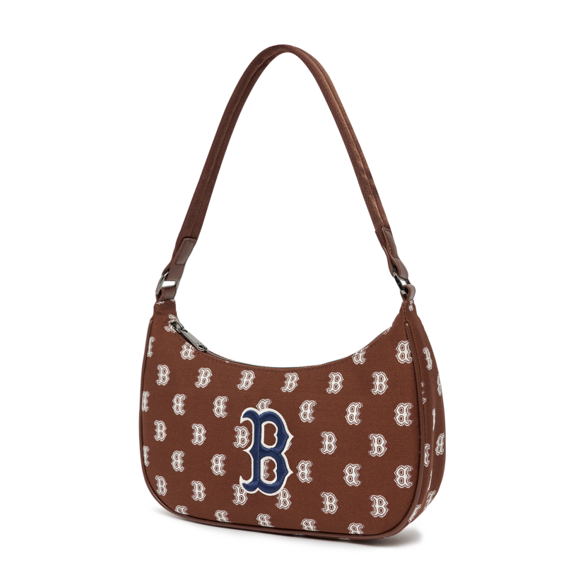 TÚI ĐEO VAI MLB MONOGRAM JACQUARD HOBO BOSTON 3ABQS102N-43BRD