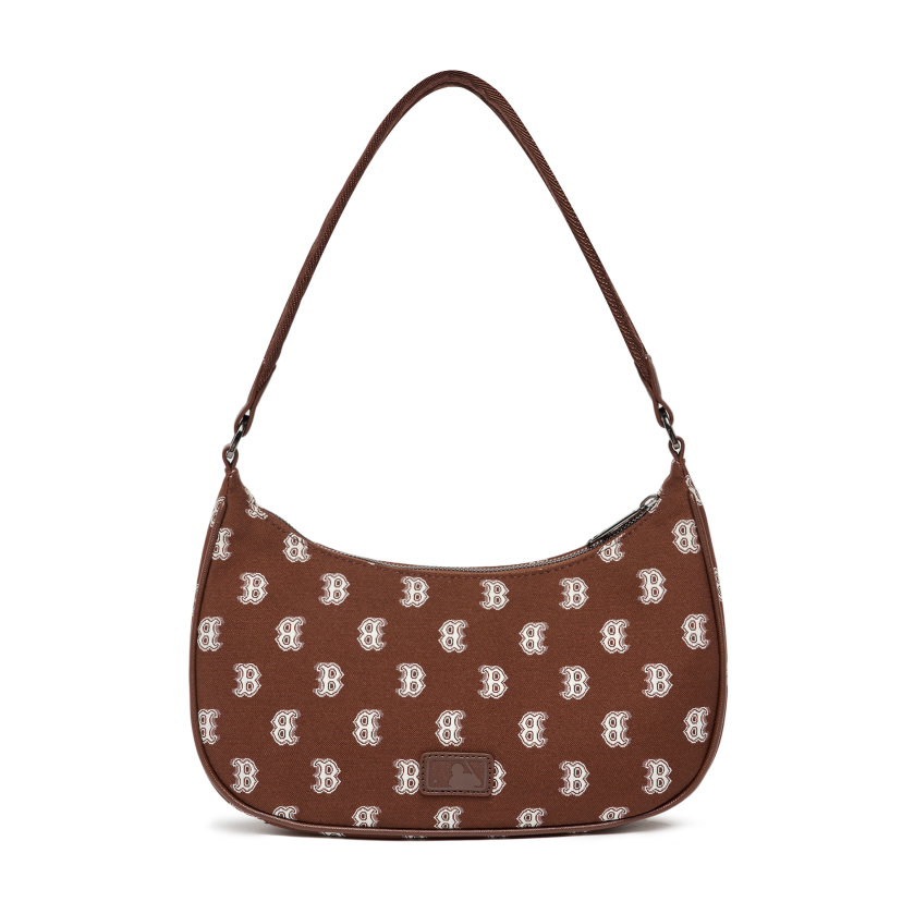 TÚI ĐEO VAI MLB MONOGRAM JACQUARD HOBO BOSTON 3ABQS102N-43BRD