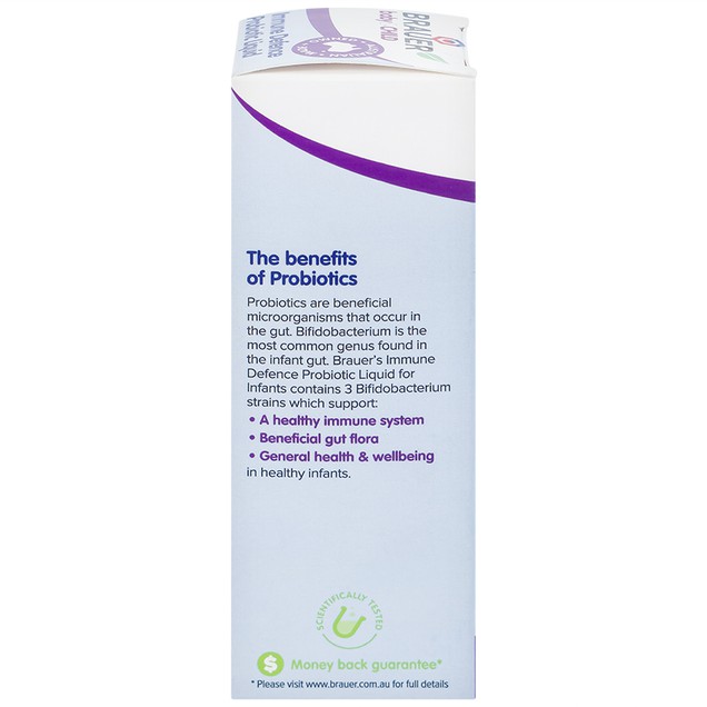 Siro Brauer Baby & Child Immune Defence Probiotic Liquid bổ sung lợi khuẩn cho bé (45ml)
