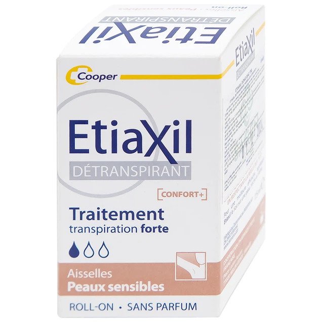 Lăn khử mùi Etiaxil Detranspirant Aisselles Peaux Sensibles Cooper đặc trị cho da siêu nhạy cảm (15ml)