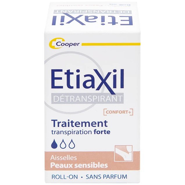 Lăn khử mùi Etiaxil Detranspirant Aisselles Peaux Sensibles Cooper đặc trị cho da siêu nhạy cảm (15ml)