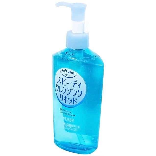 Dầu tẩy trang Softymo Speedy Cleansing Liquid Kose giúp làm sạch nhanh lớp trang điểm trên bề mặt da (230ml)