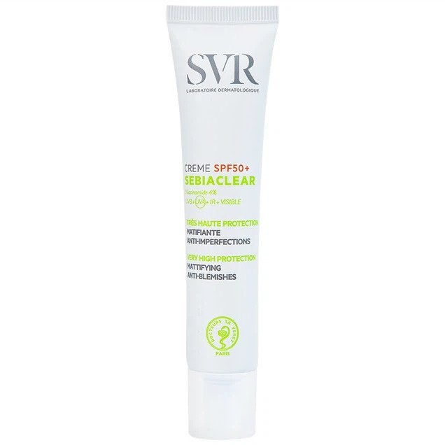 Kem chống nắng dưỡng da vùng mặt SVR Sebiaclear Creme SPF50+ dành cho da dầu, da nhạy cảm (40ml)