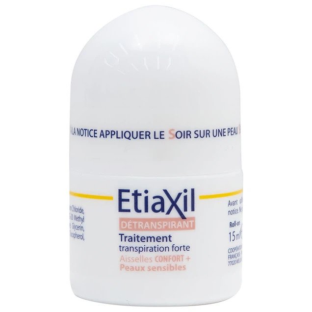 Lăn khử mùi Etiaxil Detranspirant Aisselles Peaux Sensibles Cooper đặc trị cho da siêu nhạy cảm (15ml)