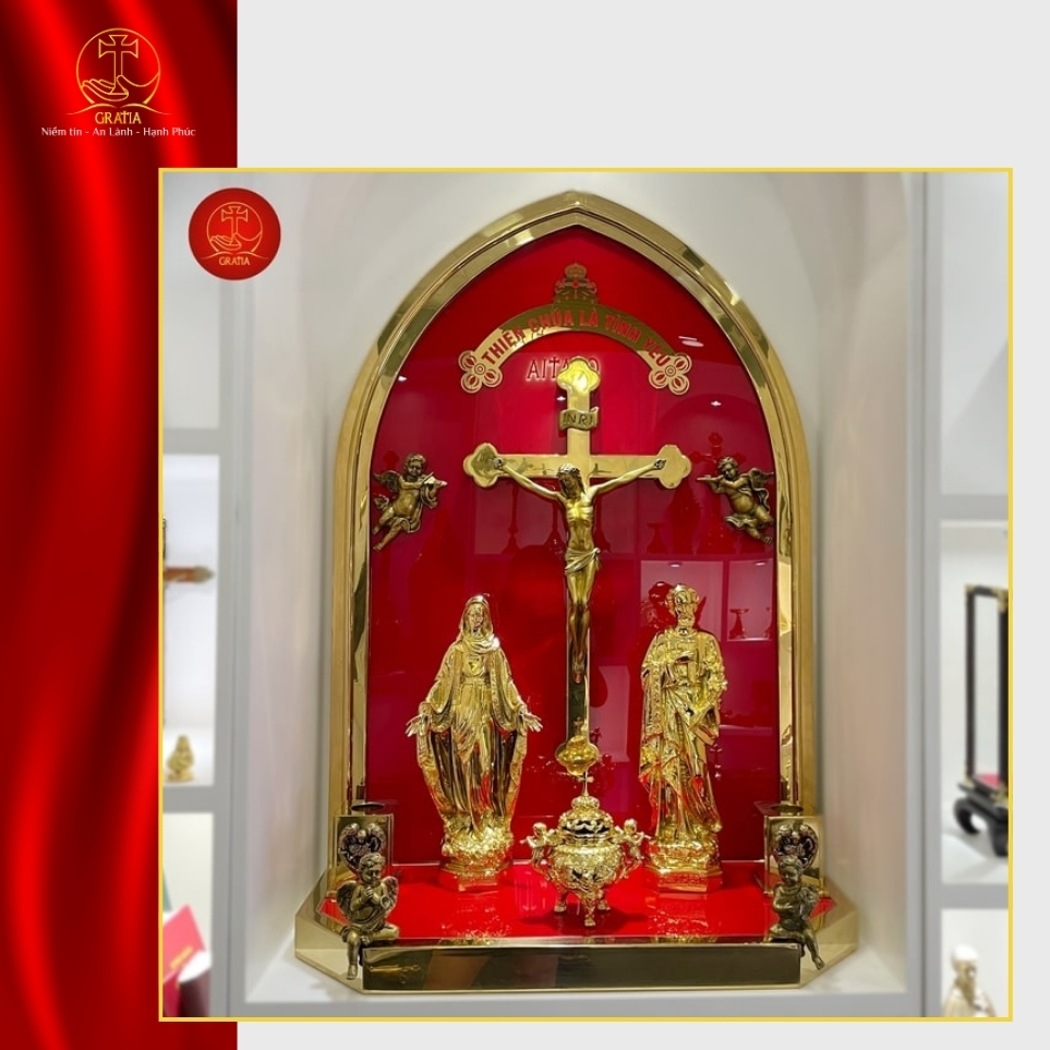 Bàn thờ Công giáo TPHCM uy tín - Mẫu bàn thờ đẹp, giá rẻ