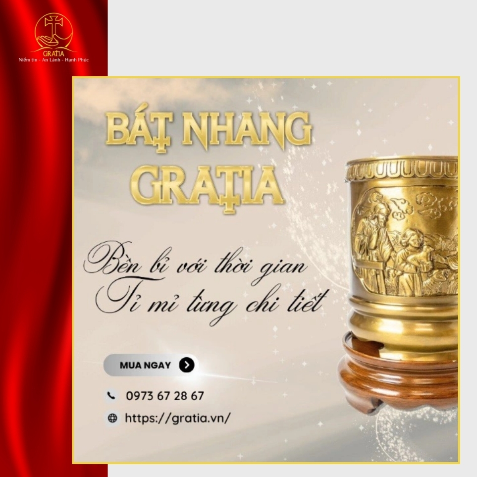 Bát hương Công giáo: Cấu tạo và cách đặt bát hương Công giáo