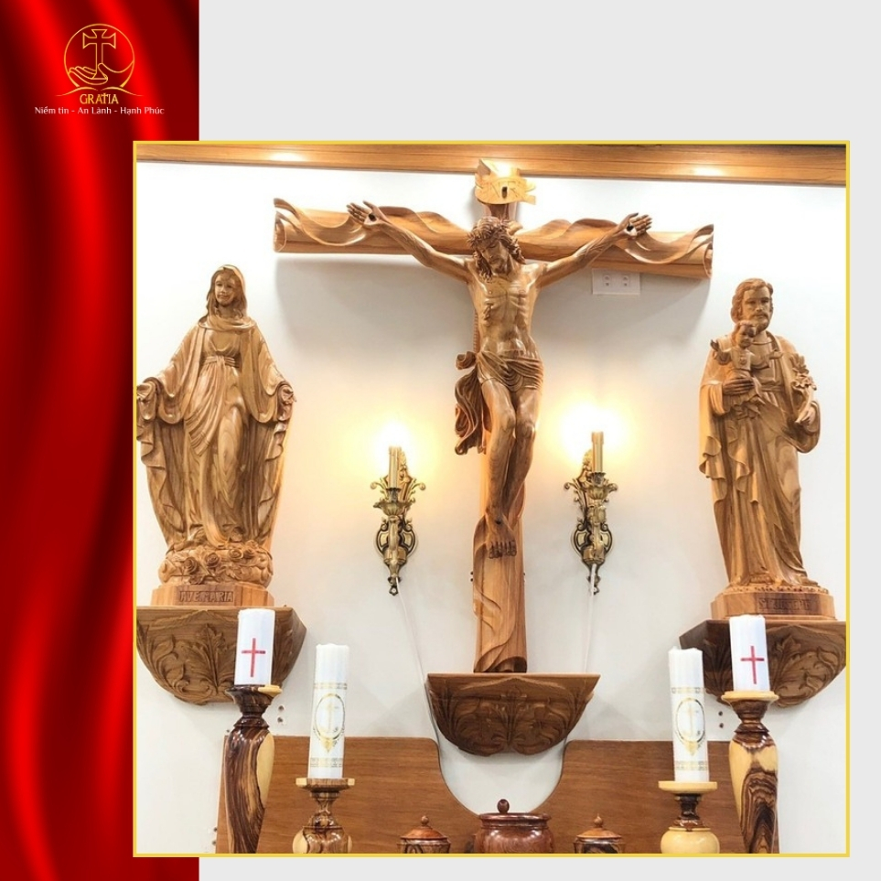 20+ ý tưởng thiết kế bàn thờ Chúa trong phòng khách đẹp