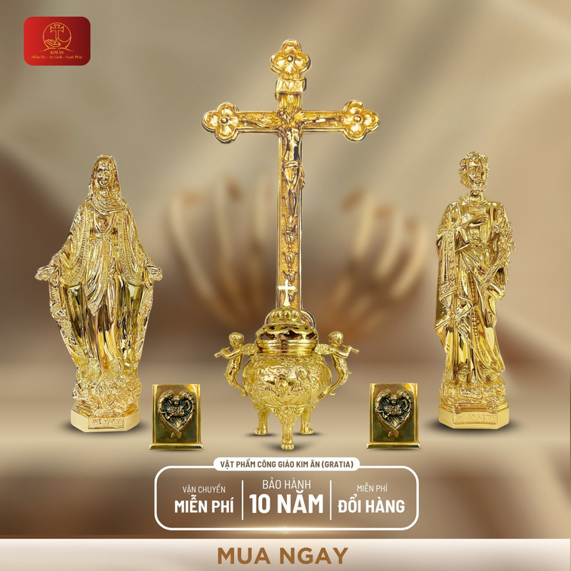 Combo thờ cúng Công Giáo cao cấp, mang đậm ý nghĩa tâm linh