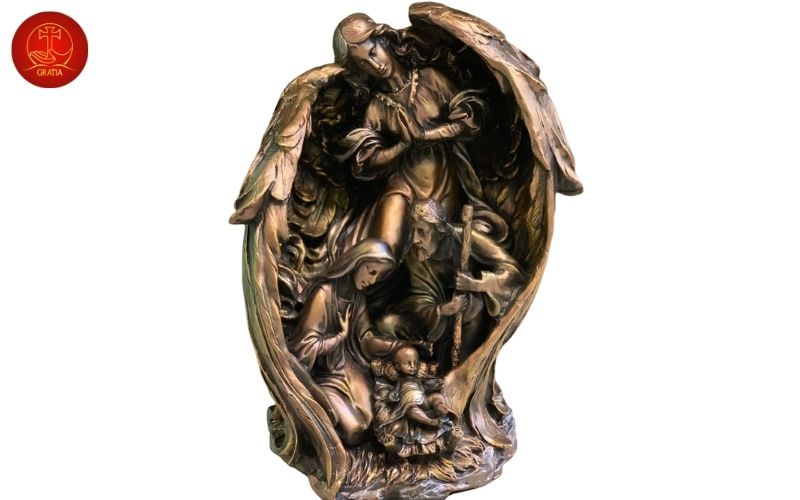 Tượng Chúa Giáng Sinh đồng hun – sang trọng, bền lâu, trang nghiêm
