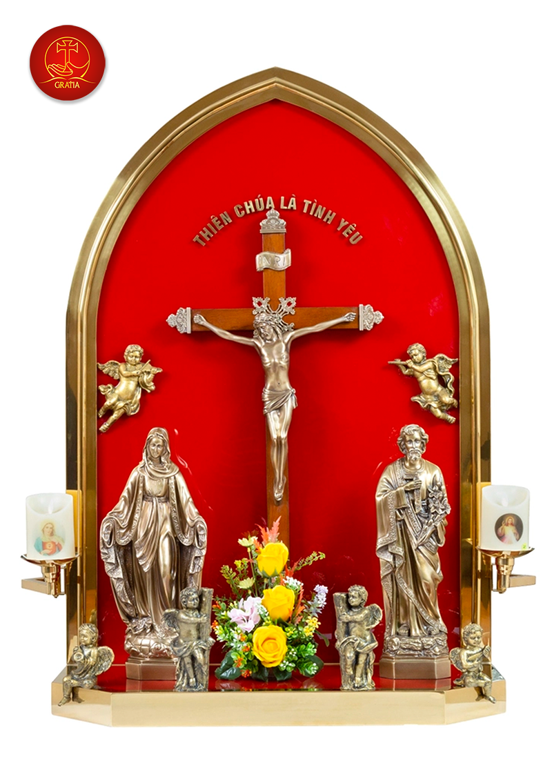 Bộ Bàn Thờ Công Giáo cao 90cm