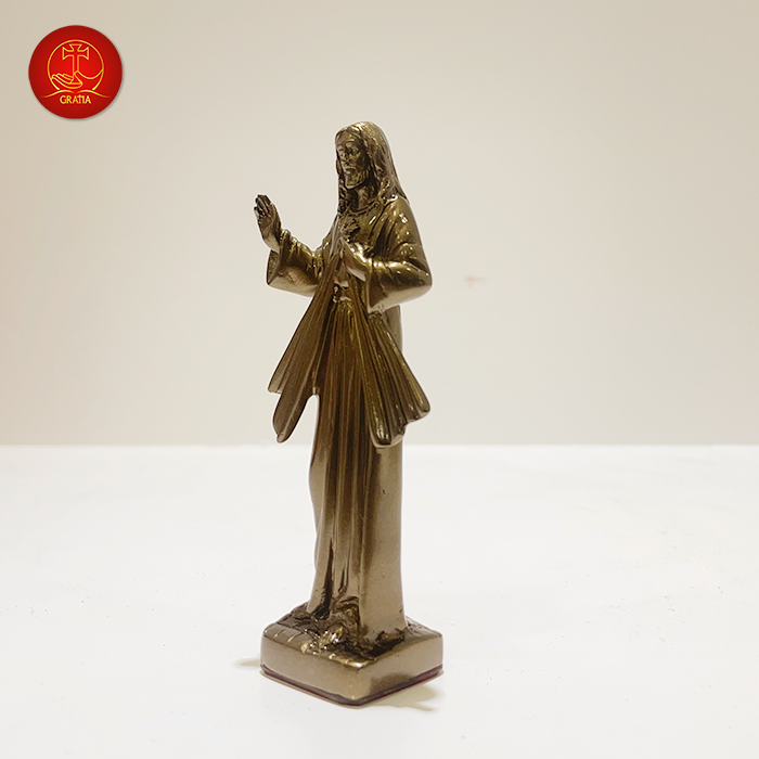 Tượng Chúa Thương Xót cao 10 cm - Màu Cổ Điển