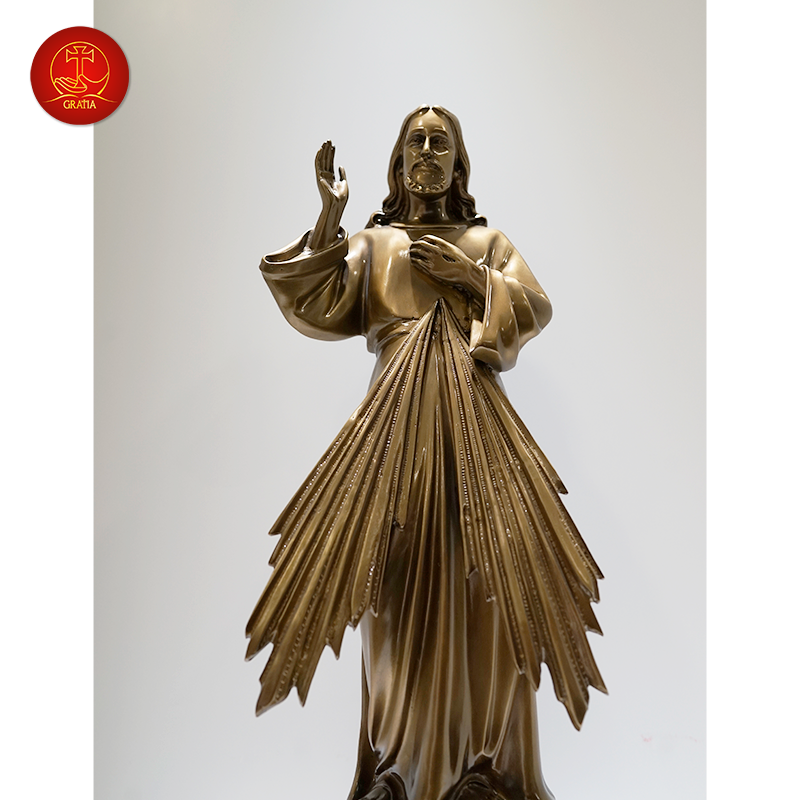 Tượng Lòng Chúa Thương Xót  - Cao 54cm