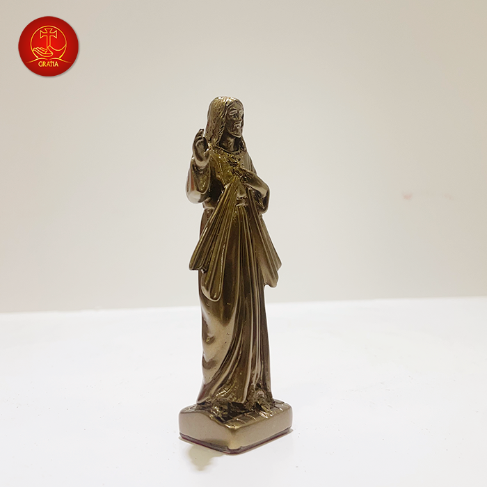 Tượng Chúa Thương Xót cao 10 cm - Màu Cổ Điển