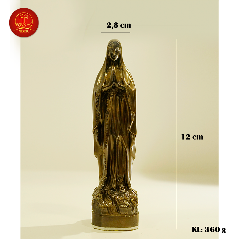 Tượng Mẹ Lộ Đức - Cao 12cm