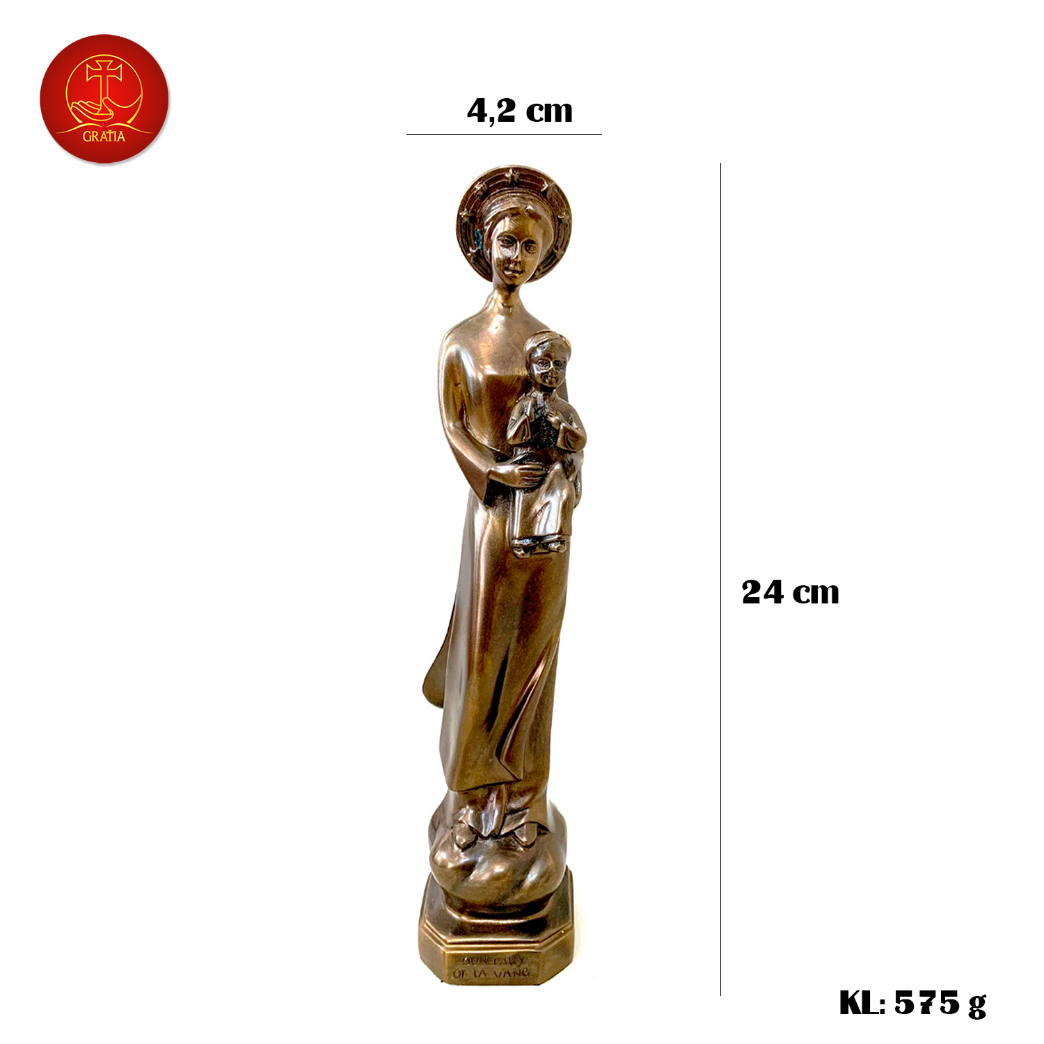 Tượng Mẹ La Vang - Cao 24cm