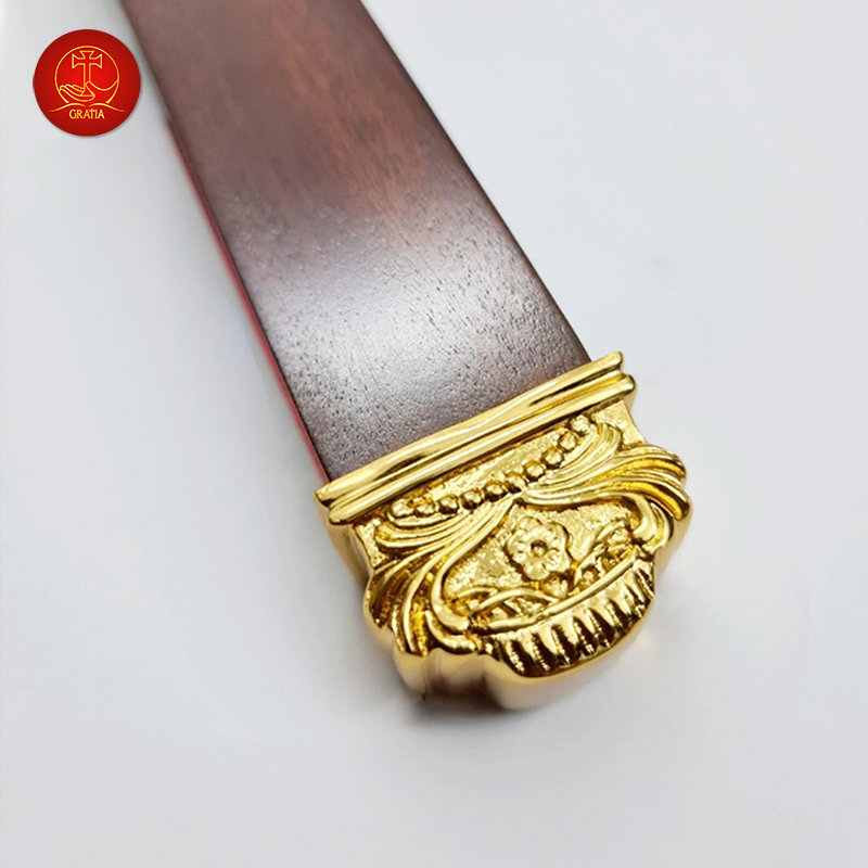 Thánh Giá Chúa Giêsu Gỗ Treo Cao 33 cm - Màu Vàng Gold