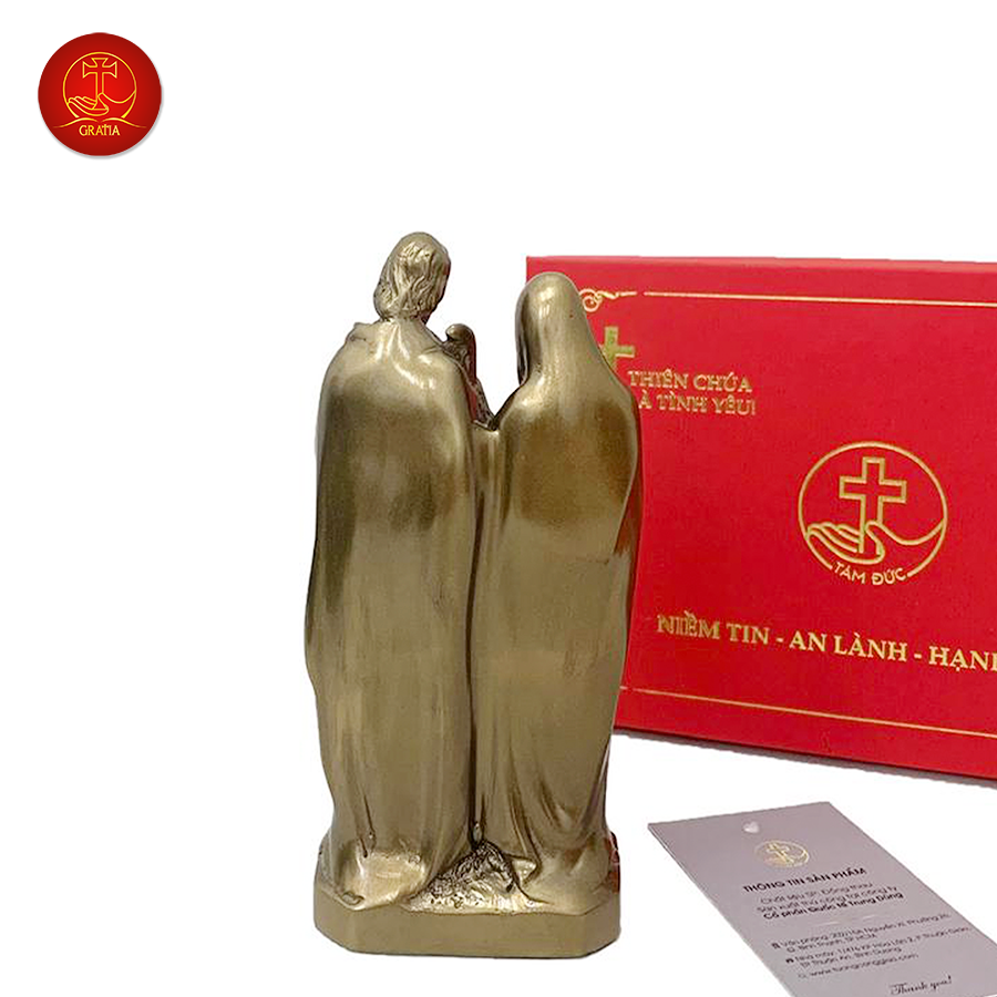 Tượng Gia Đình Thánh Gia 12cm - Màu Cổ Điển