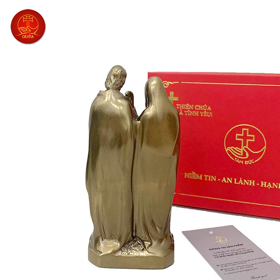 Tượng Thánh Gia 12cm - Màu Cổ Điển