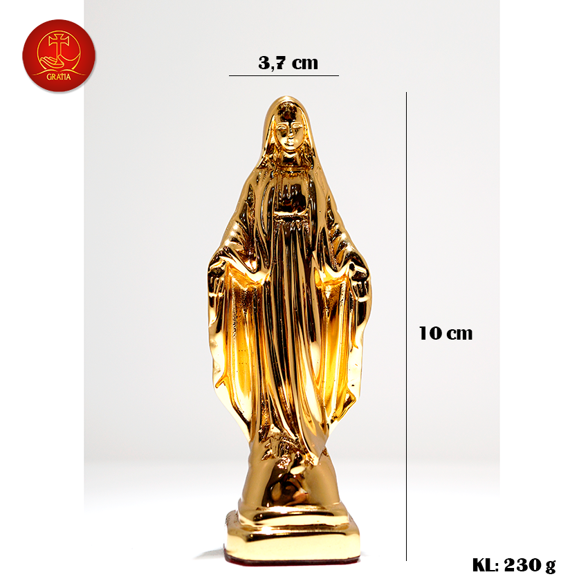 Tượng Mẹ Ban Ơn 10cm -  Màu Gold