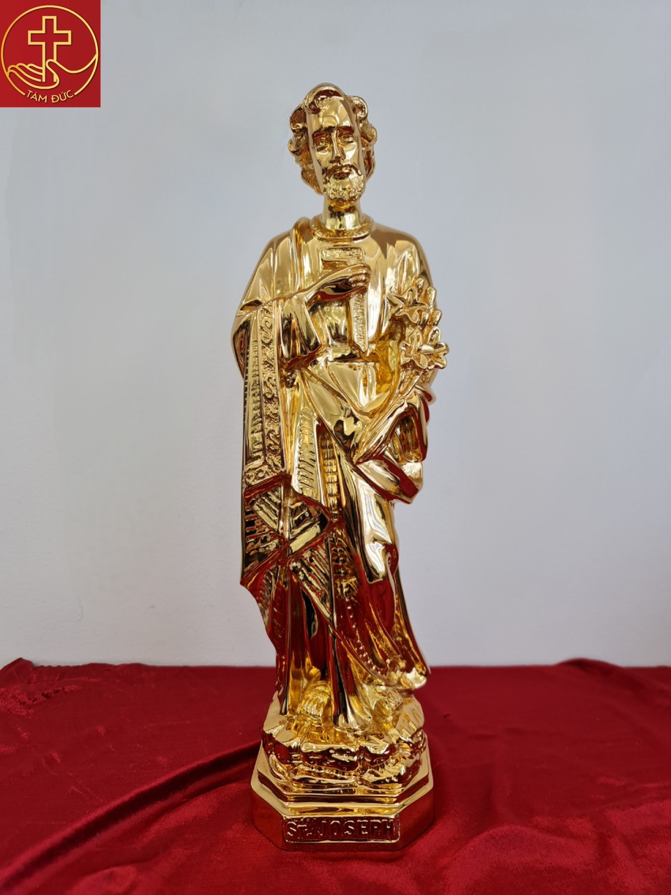 TượngThánh Giuse cao 40cm - Màu Gold