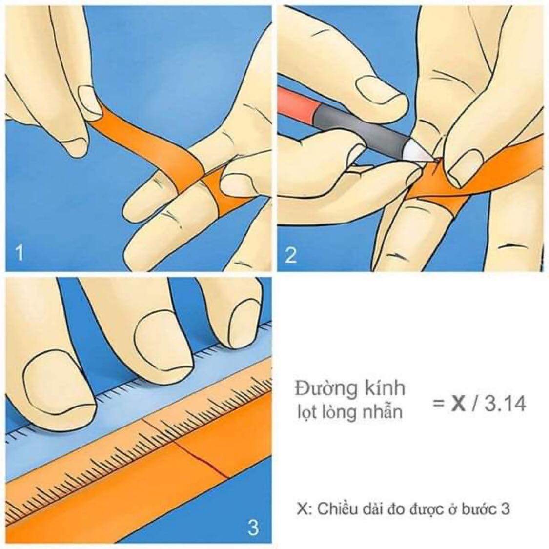 4 CÁCH ĐO SIZE NHẪN CHÍNH XÁC - CÁCH CUỐI ĐƠN GIẢN ÍT SAI SÓT