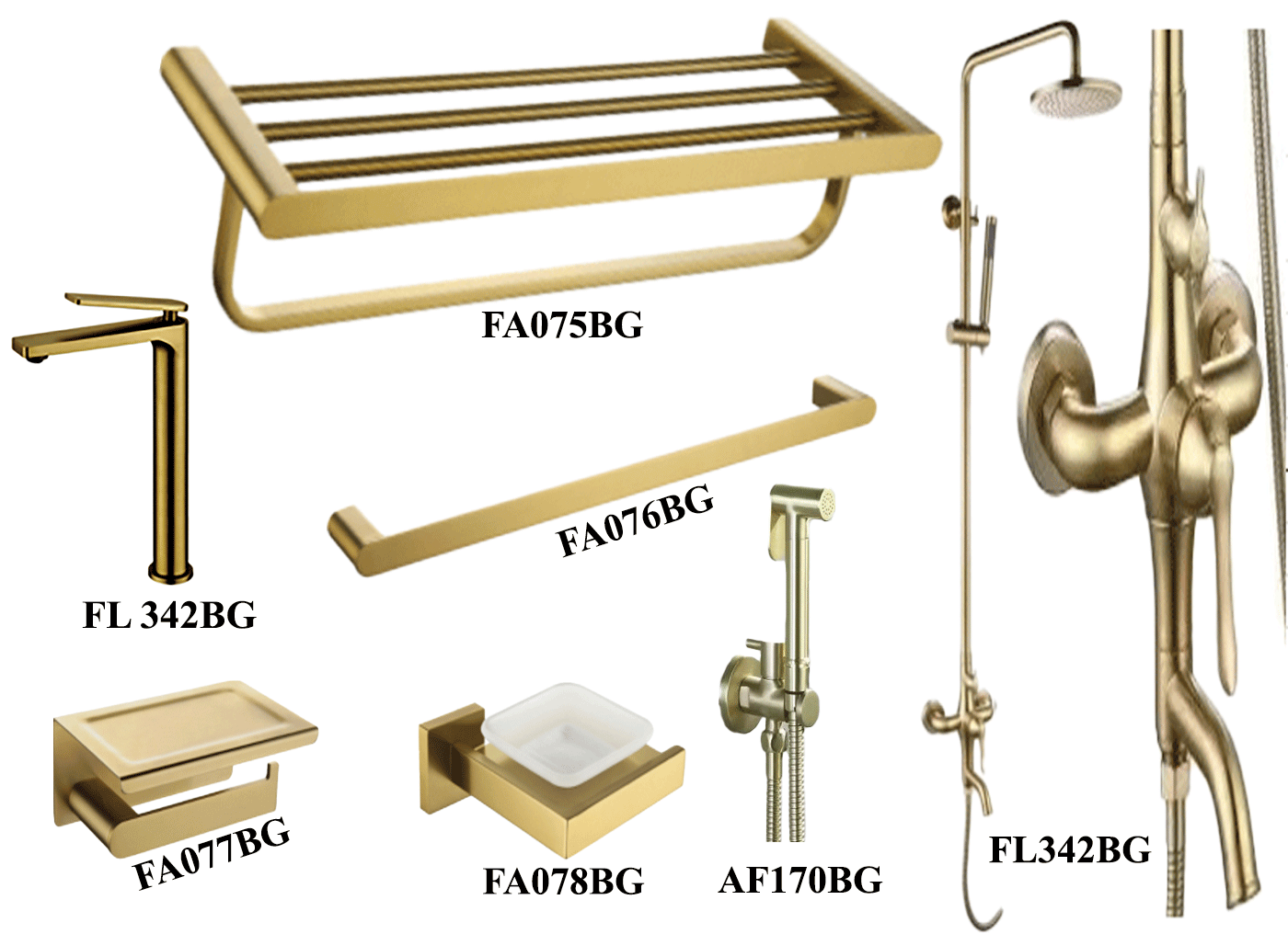 Combo Luxury Dobidos Mạ Vàng PVD