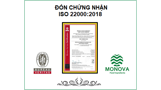 Đón chứng nhận ISO22000:2018