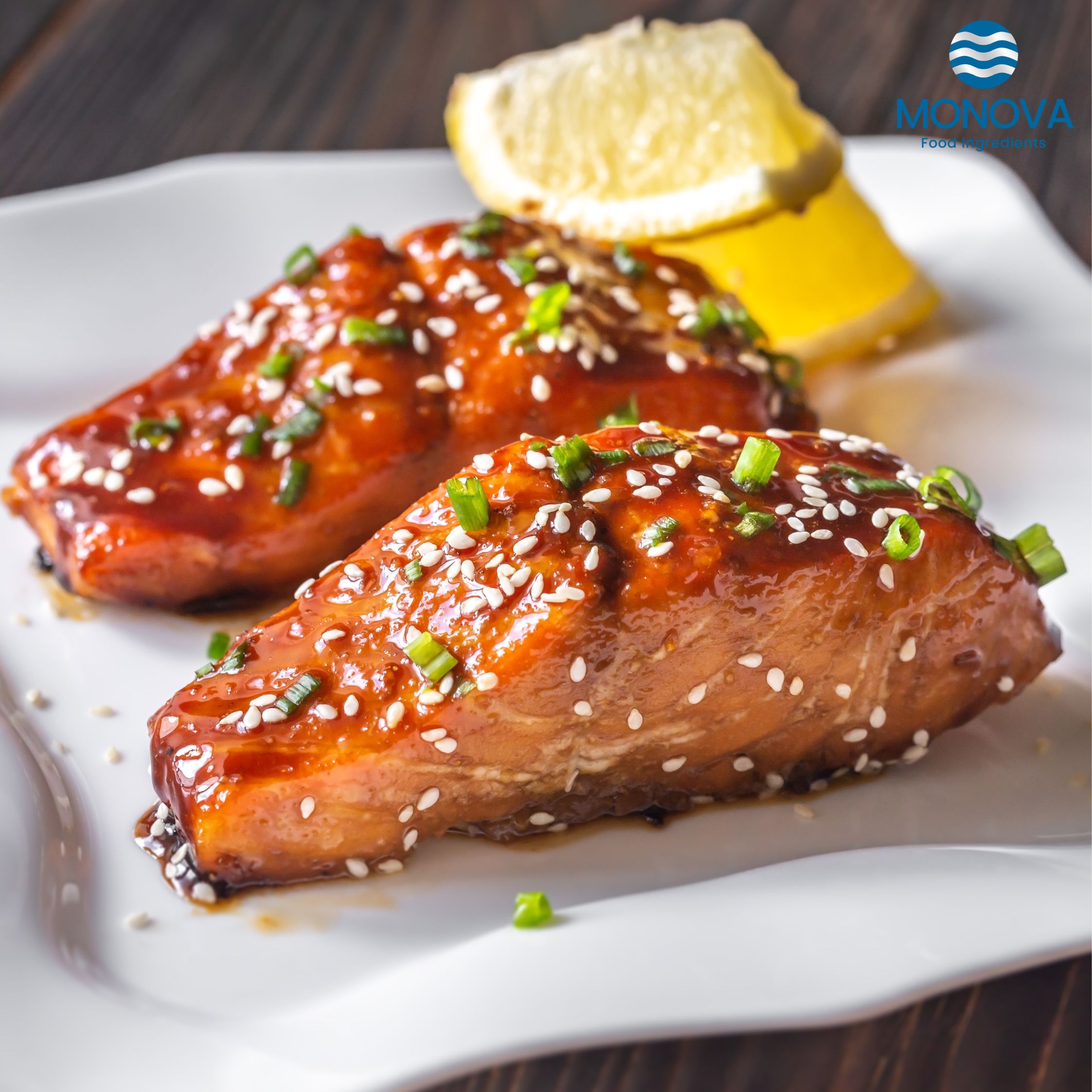 HƯƠNG CÁ HỒI ÁP CHẢO XỐT TERIYAKI