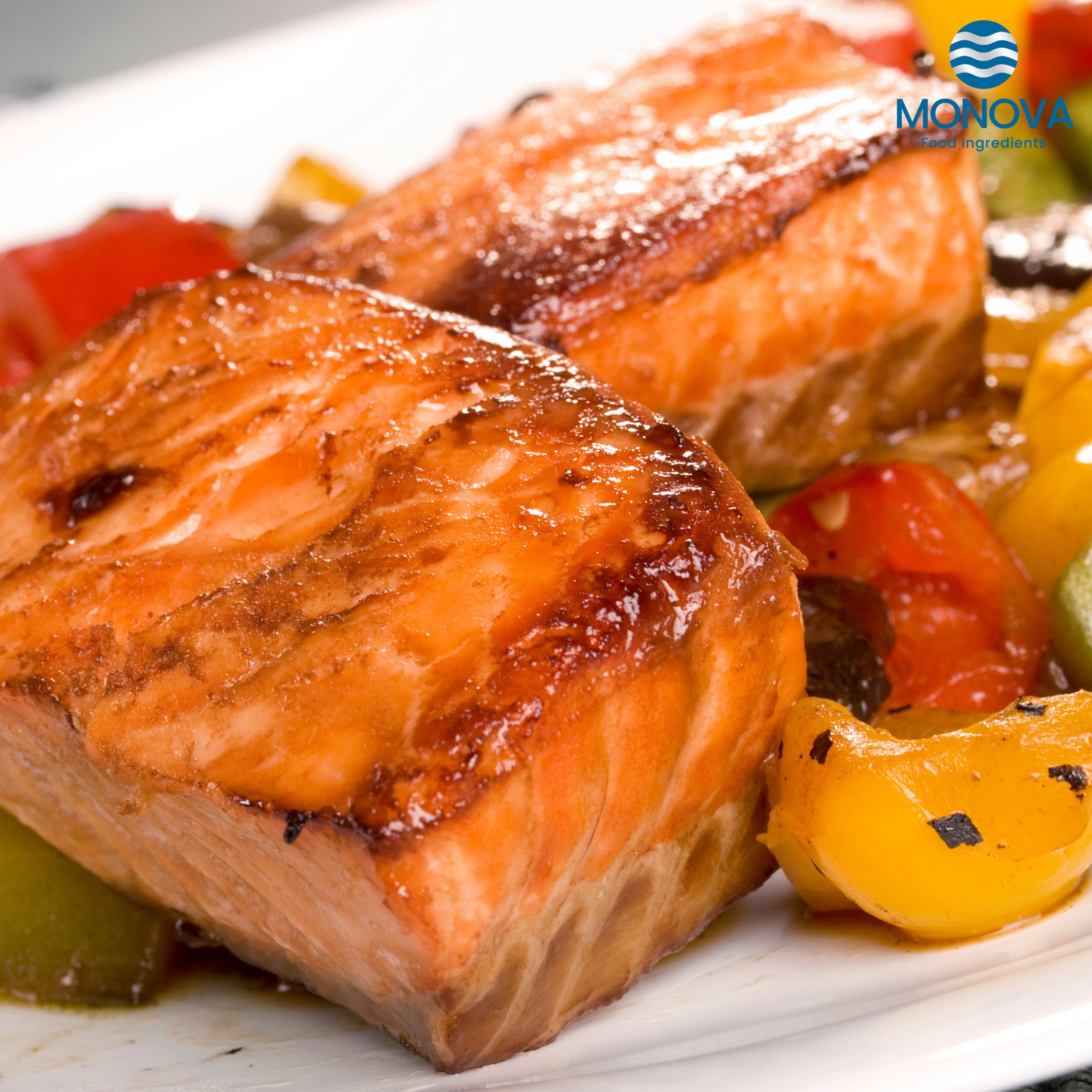 CÁ HỒI XỐT TERIYAKI - MÌ TRỘN