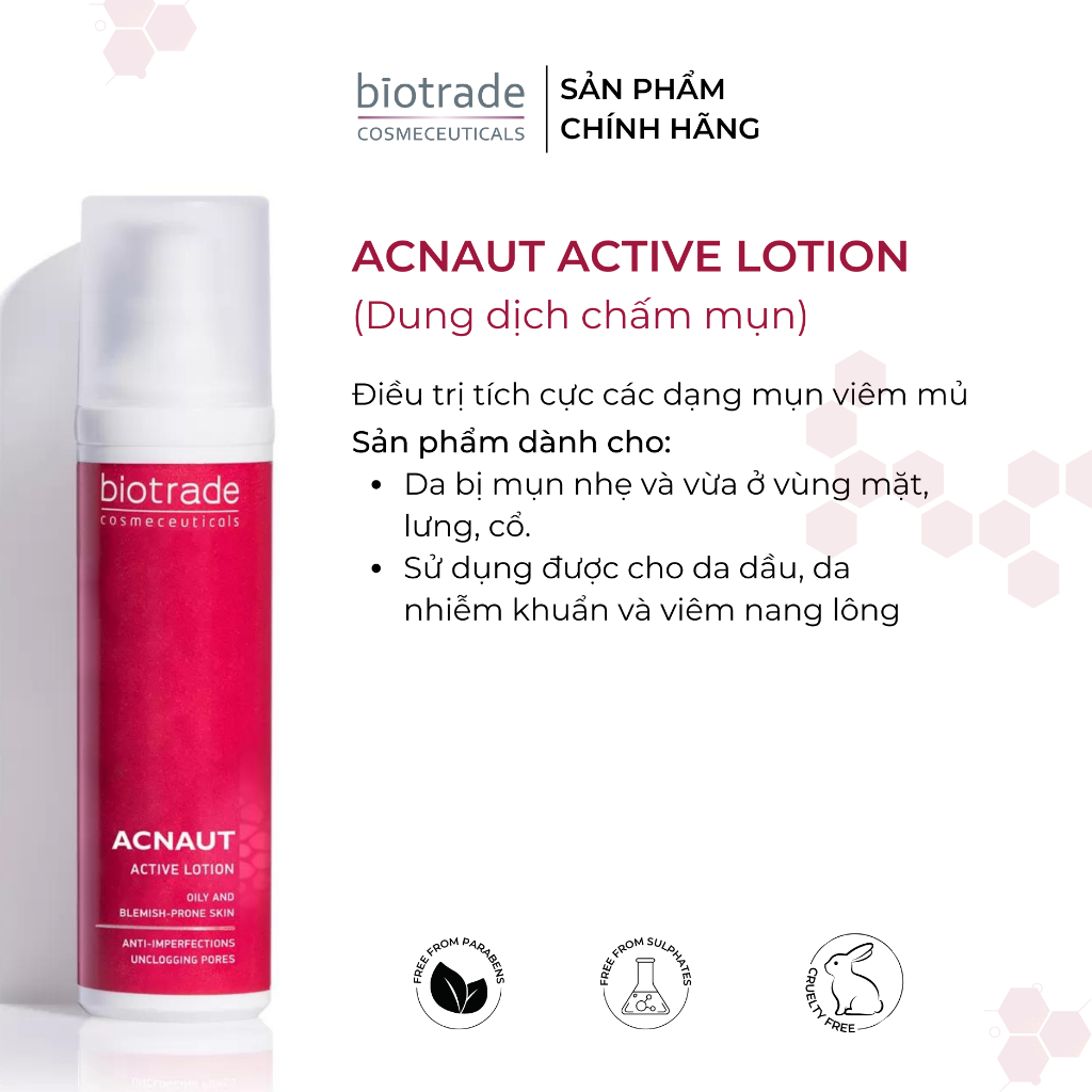 Dung dịch chấm mụn BIOTRADE ACNAUT ACTIVE LOTION 15ml