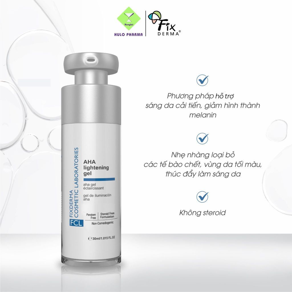 Kem Mờ Nám, Giảm Vết Thâm FCL AHA Lightening Gel Giúp Tẩy Tế Bào Chết, Làm Trắng Da 30ml