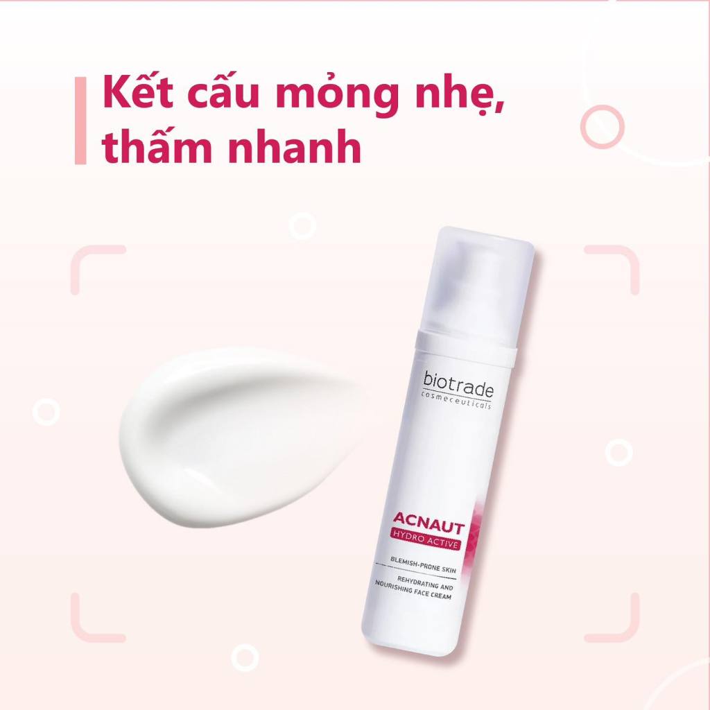 Kem dưỡng ẩm phục hồi BIOTRADE ACNAUT HYDRO ACTIVE CREAM 60ml