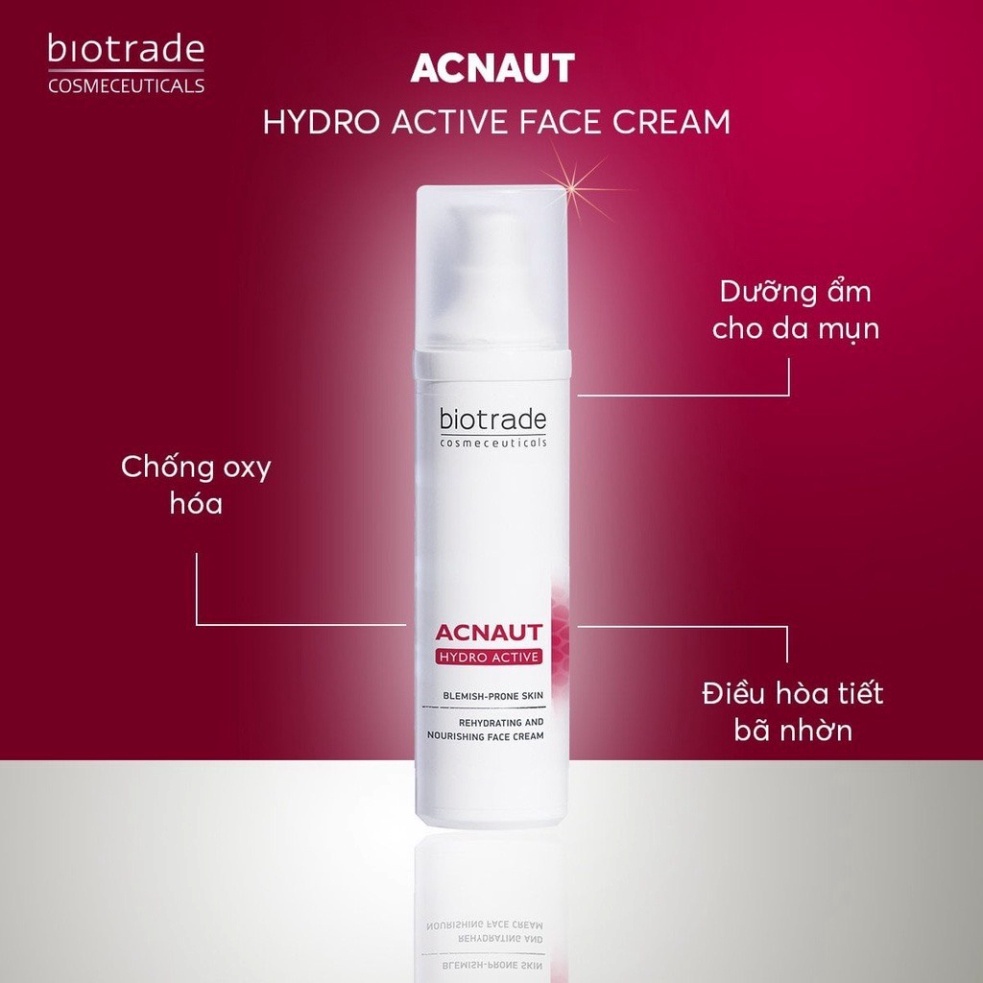 Kem dưỡng ẩm phục hồi BIOTRADE ACNAUT HYDRO ACTIVE CREAM 60ml