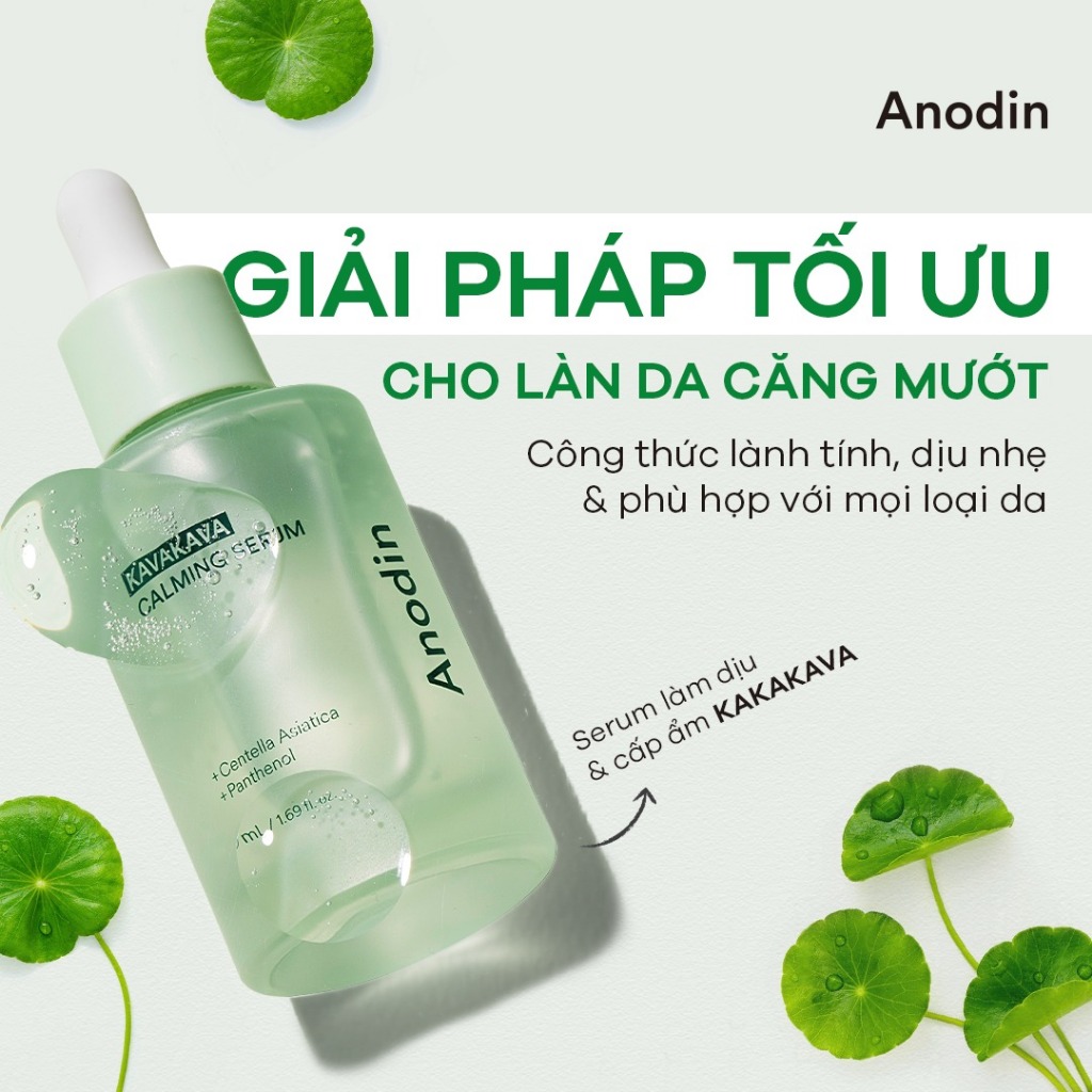Nước cân bằng ANODIN KAVAKAVA CALIMING TONER làm dịu và cấp ẩm sâu, phục hồi làn da tổn thương 150ml