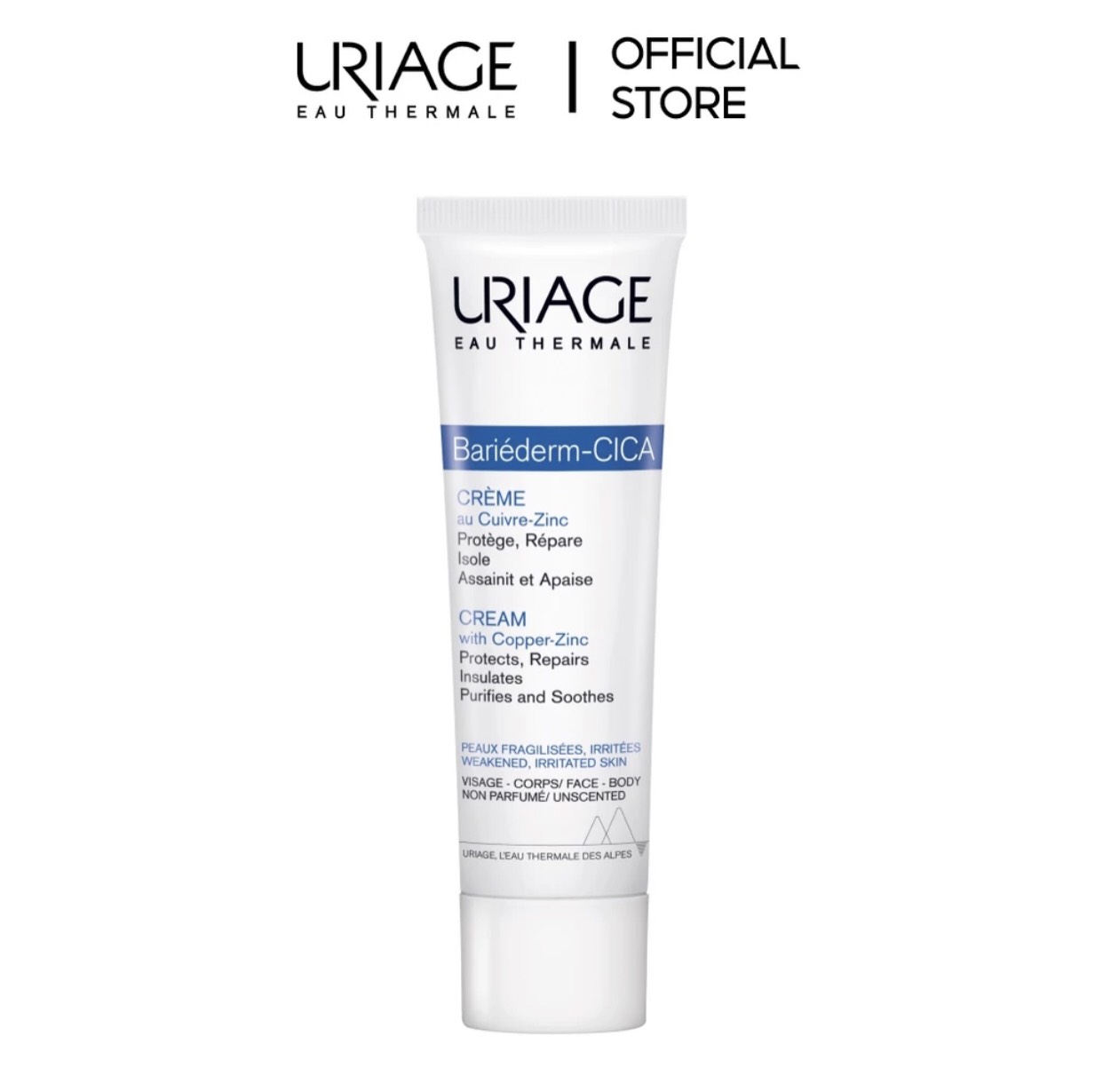 Kem dưỡng Uriage Bariéderm-CICA CRÈME làm dịu, phục hồi da tổn thương 15ml