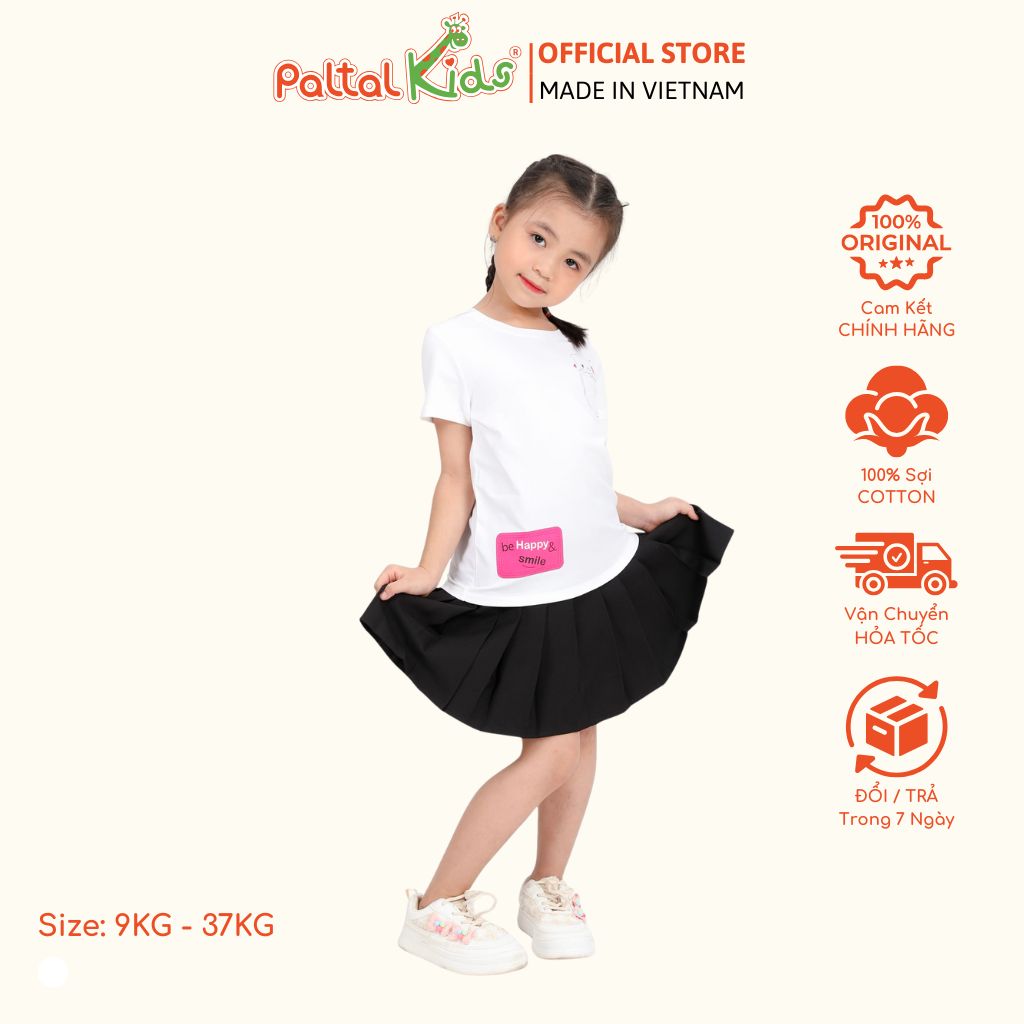 Áo Thun Cotton Mỹ Bé Gái Cao Cấp - 020 1375