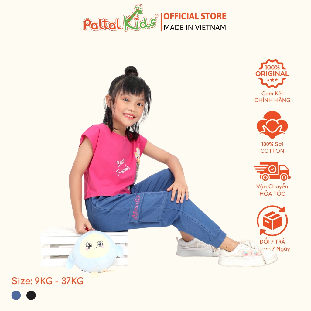 Quần Dài Túi Hộp Jean Thun Bé Gái Cao Cấp - 508 8504