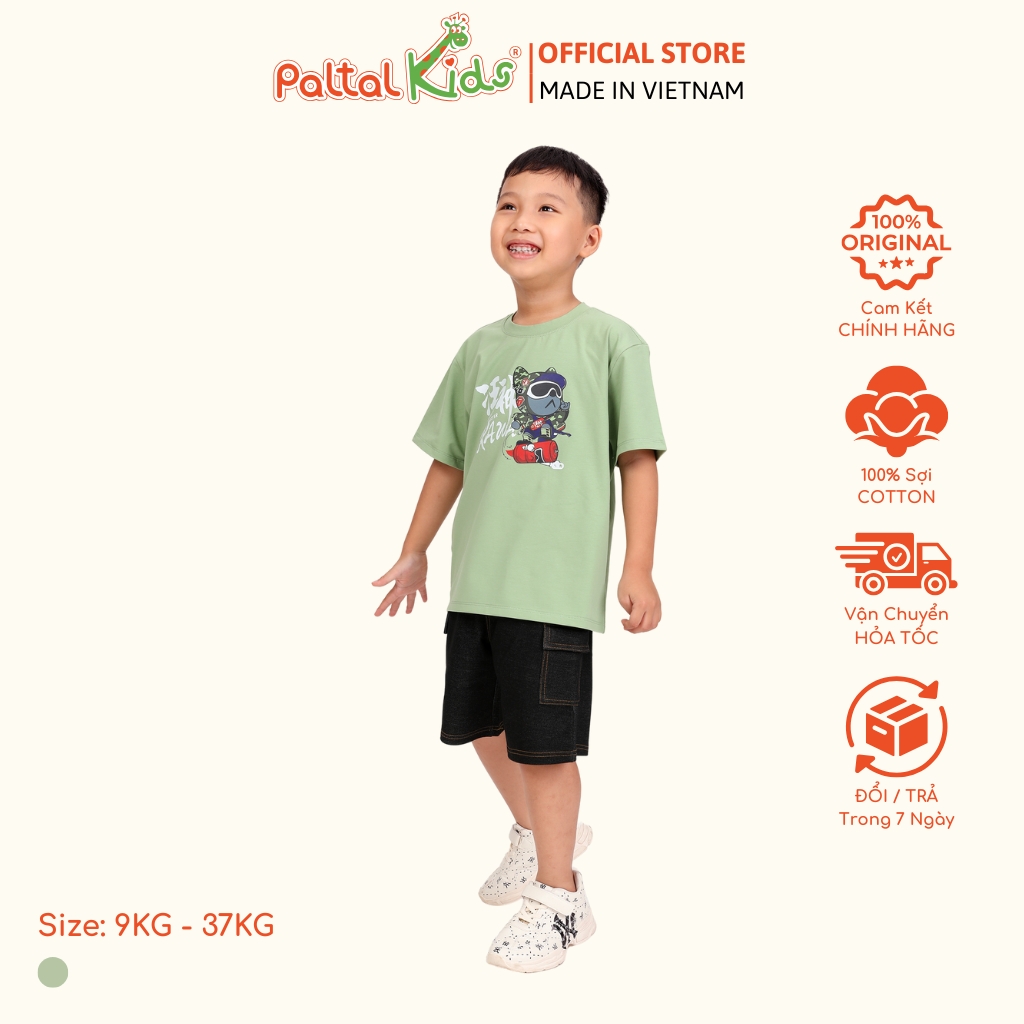 Áo Thun Cotton Mỹ Bé Trai Cao Cấp - 020 1399